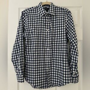 Nordstrom Slim Fit Navy/White Buttondown shirt 32/33 - Cotton